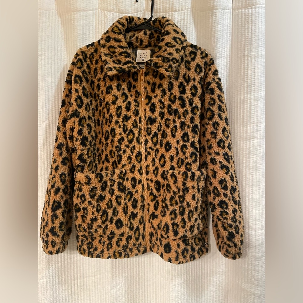Billabong leopard teddy jacket